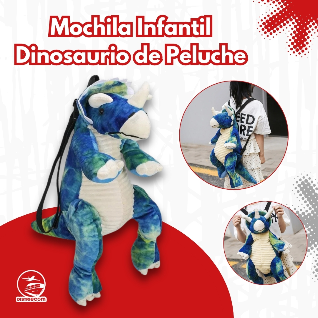 Miniatura 2 de MOCHILA INFANTIL DINOSAURIO DE PELUCHE